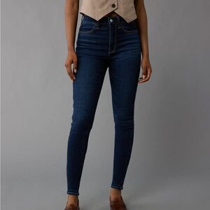 American Eagle Next Level Curvy Super Hi-Rise Jegging (Dark Ink)